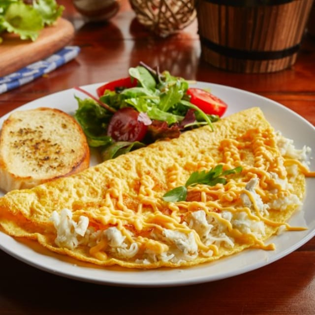 Vegetarian & Cheese Omelettes.