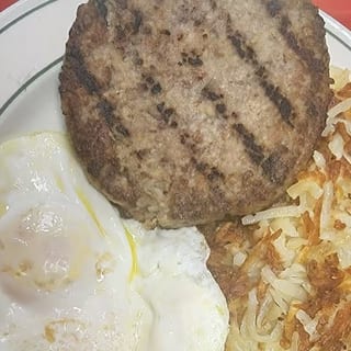 2 Eggs Any With Chopped Steak Burger