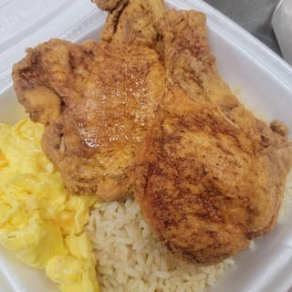 2 Eggs Any Style With Pork Chops