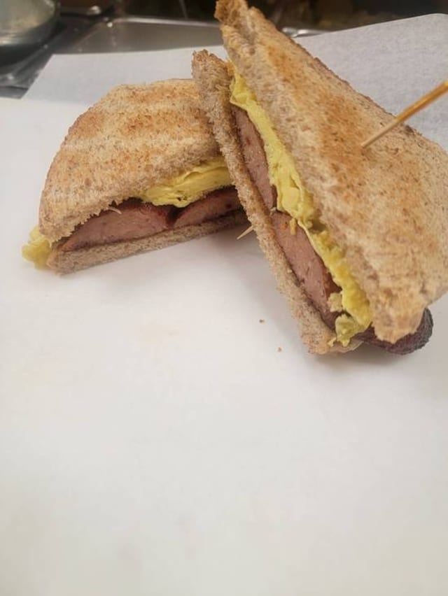 Parker House Sandwich.